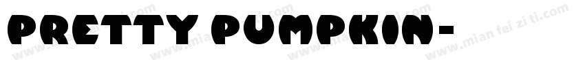 Pretty Pumpkin字体转换